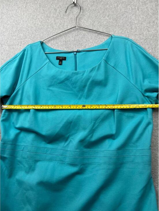 Talbots Womens Shift Midi Dress Size 14 W Casual Career Office Work Minimalist - Picture 8 of 10